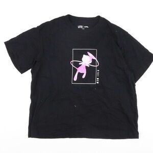Uniqlo collab Pokemon Mew Tshirt in Black unisex (short sleeve ) pink and black